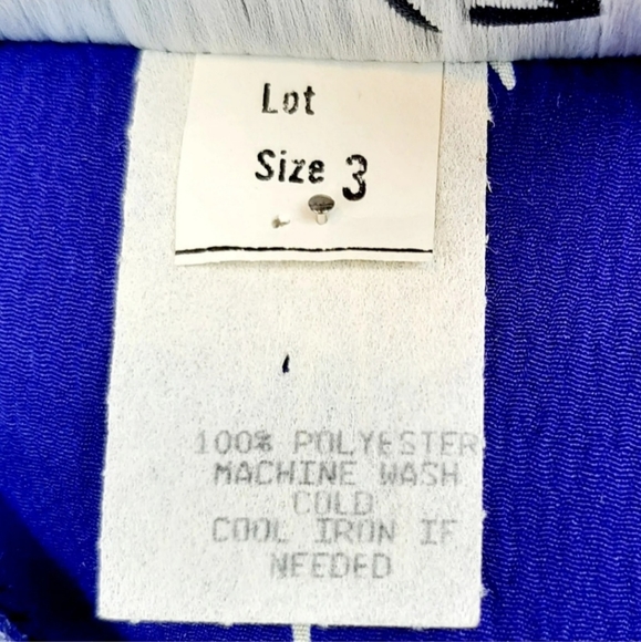 Vintage April Rain Blue Hawaiian Floral Drape Dress Knee Length Size 3 Pin-Up - Picture 12 of 12